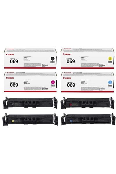 Canon Lbp673cdw Mf752cdw Mf754cdw Crg-069 Orijinal Toner Seti Cmyk 2100 Sayfa