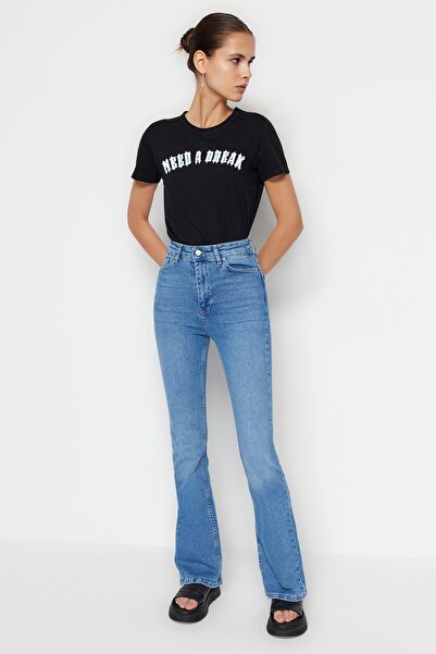 Trendyol Collection Jeans - Blue - Wide leg