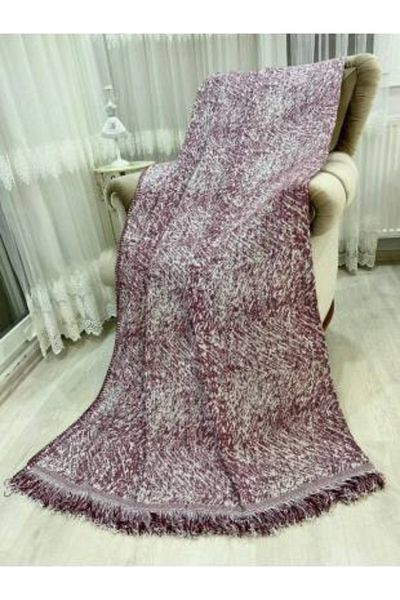 Özlü Home Arm Covering Luxury Cotton Sofa-Sofa Bed Cover Anti-Sweat Anti-Slip Anti-Collect 170X350 Claret Red