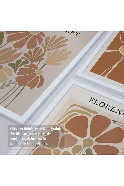 HOMEPACK Σετ ζωγραφικής 5 τεμαχίων με λευκό πλαστικοποιημένο πλαίσιο Five-027