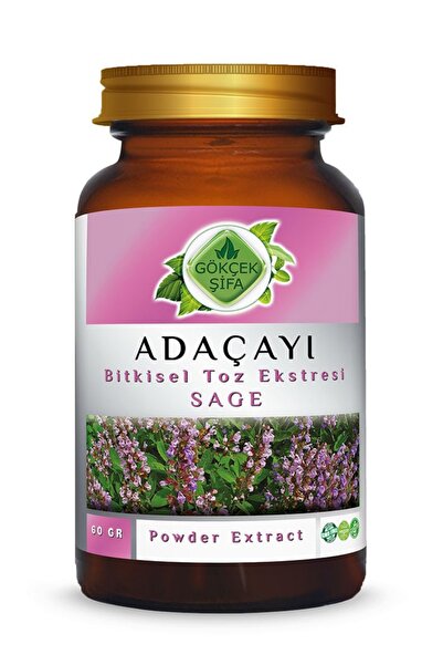 Gökçek Şifa Adaçayı Toz Ekstresi Cam 60 gr