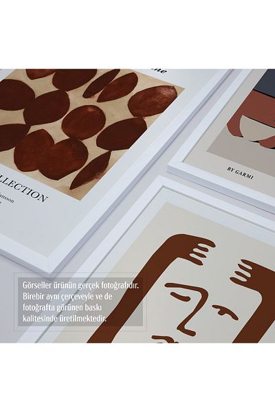 HOMEPACK Σετ ζωγραφικής 5 τεμαχίων με λευκό πλαστικοποιημένο πλαίσιο Five-039