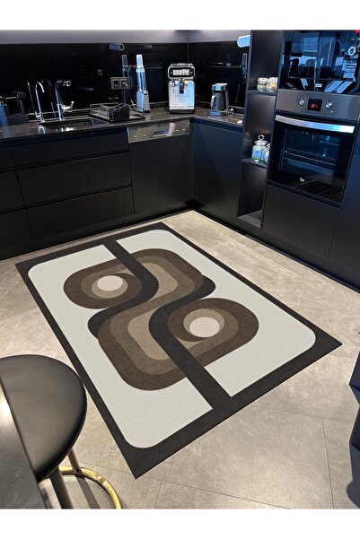 Rugs Modern Halı Mira 999 Brown Beige Abstract Patterned Woven Base Design Ca...