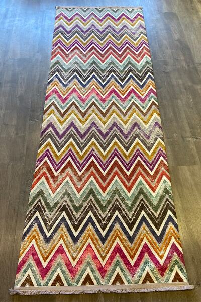 RUGSMODERN Zik Zag Desenli Mira 77×300 Halı