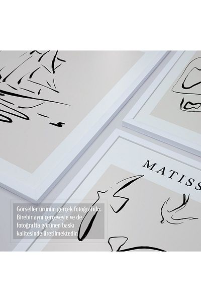 HOMEPACK Σετ ζωγραφικής 5 τεμαχίων με λευκό πλαστικοποιημένο πλαίσιο Five-044