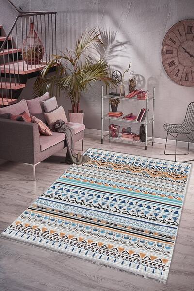 Rugs Modern Halı Mira T-507 Etnik Desenli Turuncu Halı