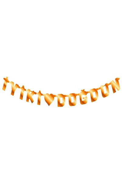 kidspartim Ροζ χρυσό πανό