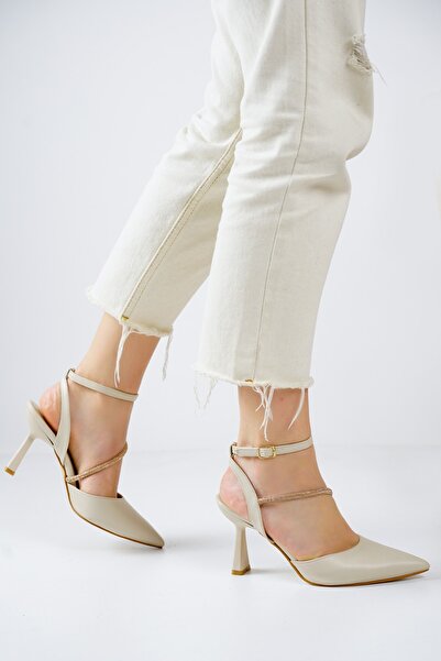 ZİESCE Бежеві туфлі на високих підборах