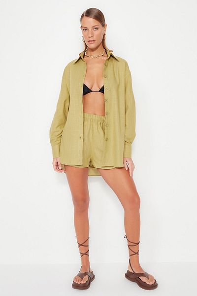 Trendyol Collection Zweiteiler - Khaki - Relaxed Fit