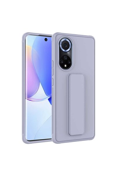 ZM STORE جراب Huawei Honor 50 بغطاء سيليكون ذو سطح أملس مع حامل مغناطيسي