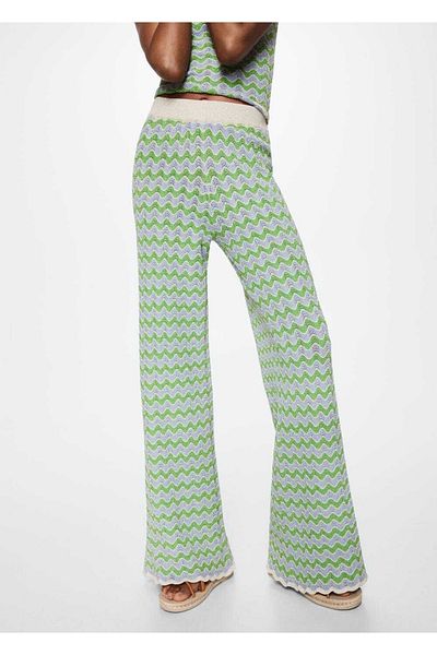 MANGO Woman Pantaloni evazați din tricotaje