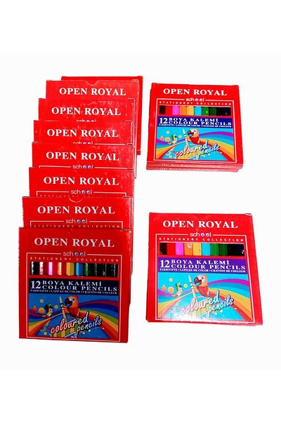 sevgi kırtasiye Dry Crayons 12 Colors Half Size 12 Pack Set