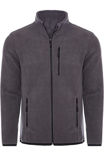Aka Full Zippered Smoked 3 Pocket Men's Fleece Coat Standard Size