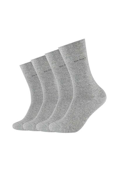 camano Unisex Socken - Weiche Socken, einfarbig, 4er Pack