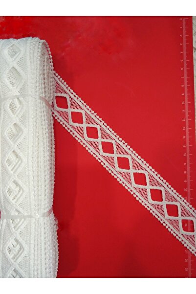 DUAYEN Güpür Dantel Ara Kare Desen 13 Mt