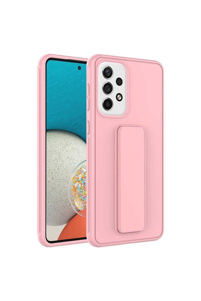 ZM STORE جراب سامسونج جالاكسي A33 5G بغطاء سيليكون ذو سطح أملس مع حامل مغناطيسي