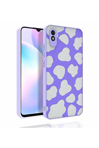 ZM STORE Xiaomi Redmi 9a Kılıf Desenli Kabartmalı Kamera Korumalı Parlak Siml...