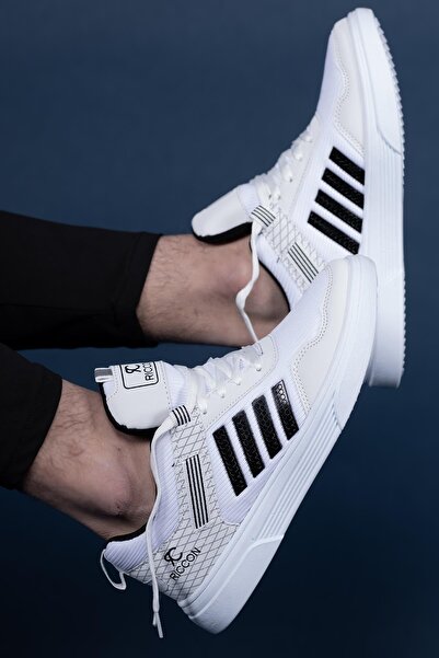 Riccon Ανδρικά Sneakers001222 Λευκό Μαύρο