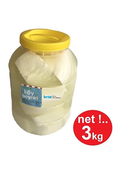 ÇİFTLİK Doğal Salamura Köy Peyniri Net 3 Kg ( %100 Kendi Sütümüzden Üretilmiştir. )