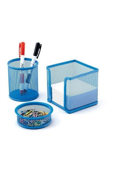 Mas Baby Blue 3-Piece Perforated Organizer