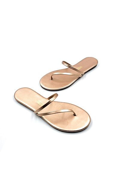 Tkees Women's Single Strip Rose Color Flip Flops