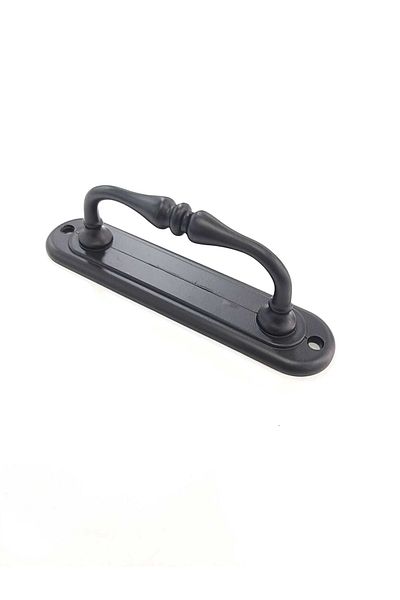 ARON (1 PC) Black Large Curved Pull Pull Handle for Sliding Doors 14,5x3,5cm