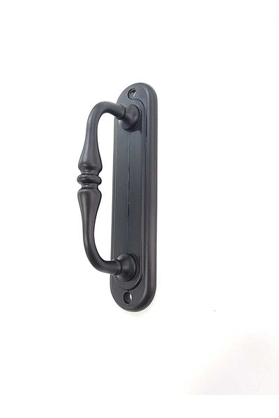 ARON (1 PC) Black Large Curved Pull Pull Handle for Sliding Doors 14,5x3,5cm