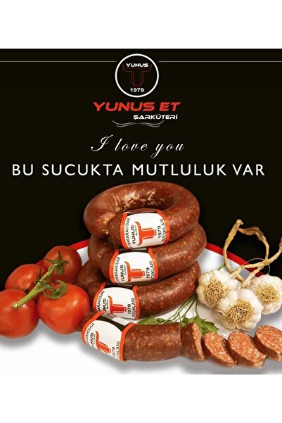 YUNUS ET ŞARKÜTERİ Yunus Et Hakiki Afyon Sucuğu %100 Dana Sucuk