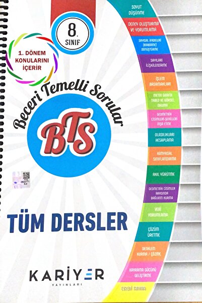 Kariyer Yayınları 8. Sınıf Lgs Tüm Dersler Beceri Temelli Sorular