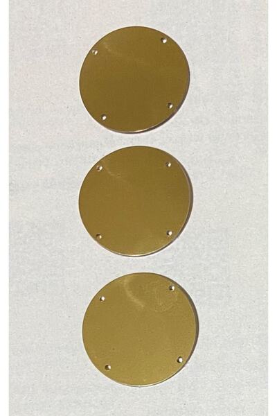 pulsan Șaibă din plastic gros din plexiglas 3,2 cm. 25 g. 20 buc. Galben.