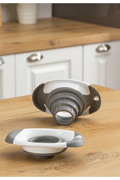 AHİR TİCARET Folding Round Mouth Double Handle Jar Funnel Ak-764