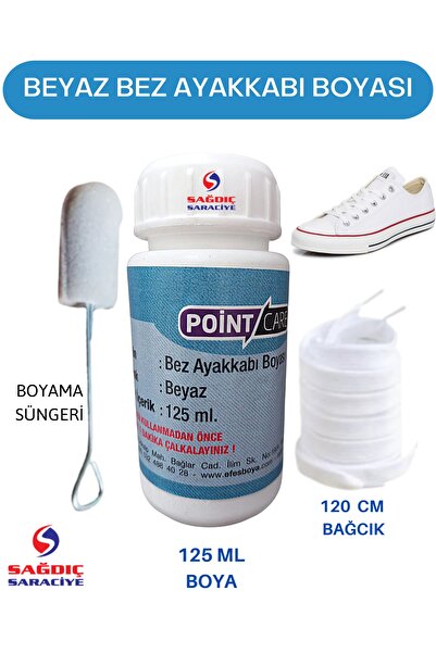 Point Care Beyaz Bez Kumaş Ayakkabı Boyası