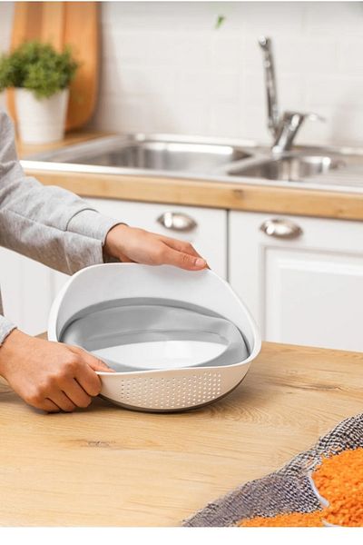 AHİR TİCARET Multifunctional Folding with Strainer Badya Ak-726