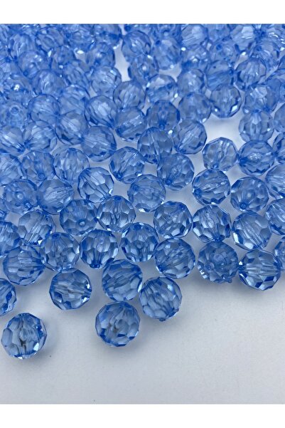 Hedef Bijuteri 12 ملم لون أزرق فاتح على شكل قرص العسل من الخرز الأكريليك، خرز...