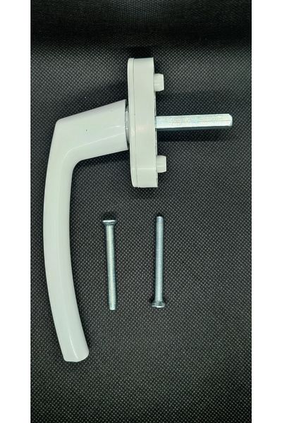 İmat 3 bucăți PVC aluminiu alb mâner de fereastră și mâner de ușă