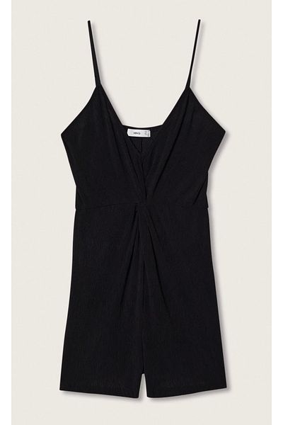 MANGO Woman Mango Knot Detailed Jumpsuit
