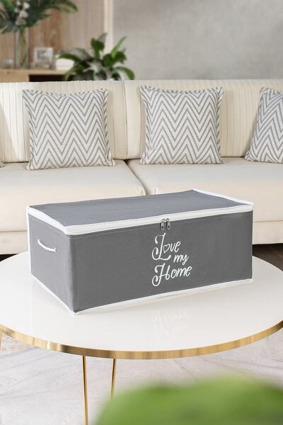 YUNUSOĞLU HOME Μικρό Τσάντα Ανθρακί Χρώμα Τυπωμένη 52x28x21 εκ.