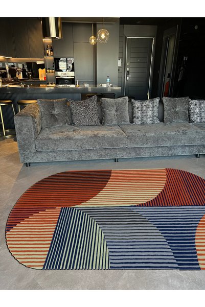 Rugs Modern Halı Mira 1106 Minimalist and Geometric European Style Multi-Colo...