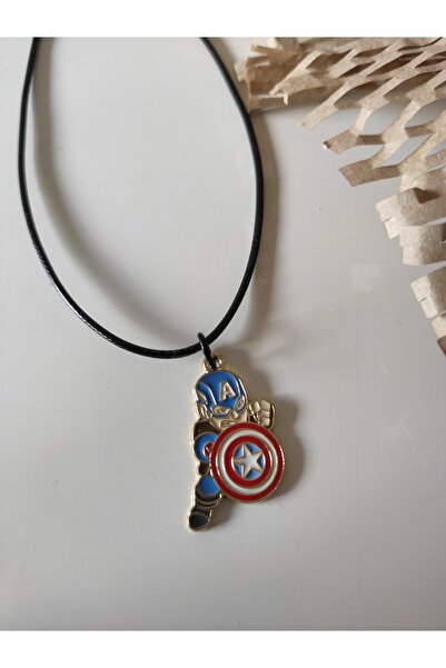 Esey Dizayn Captan Amerika Kolye