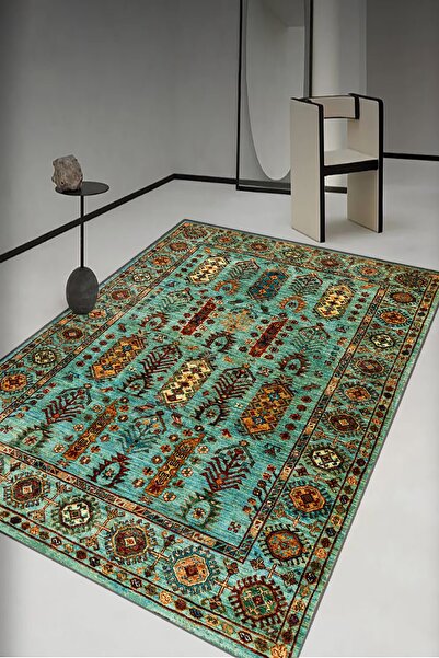 AOKİ El Halısı Deseni Dekoratif Salon Halısı