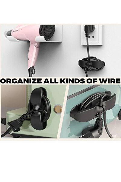 OptaPro 2 Adet Elektrikli Ev Aleti Mutfak Airfryer Fırın Şarj Cihazı Kablo Sarma Düzenleme Toplama Aparatı