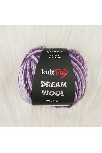 knitme Dream Wool Μειγμα Ίνας Χειροποίητης Πλέξης %25 Μαλλί %75 Ακρυλικό 50 Gr, 145 Mt