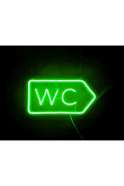 dekoraven Wc-tuvalet Yön Neon Led Tabela Dekoratif Aydınlatma