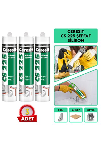 Ceresit Şeffaf Silikon Cs225 | 3 Adet
