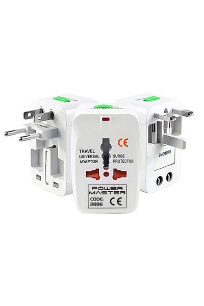 Powermaster Pm-2886 Universal Multiple Socket Converter Travel Adapter