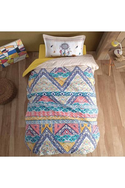 ŞENER HOME Dream Catcher με μοτίβο για παιδιά-νεανικό δωμάτιο Μονό Πλήρες Σετ Four Seasons - Clasy Boho