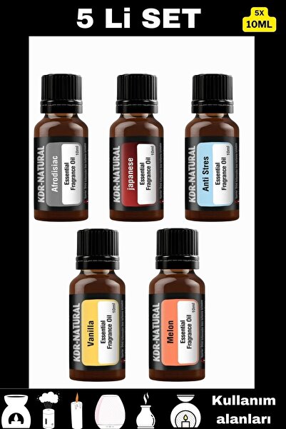 kdr natural 5 Li Uçucu Yağ Buhurdanlık Yağı Sihirli Küre Kokusu Hava Nemlendi...
