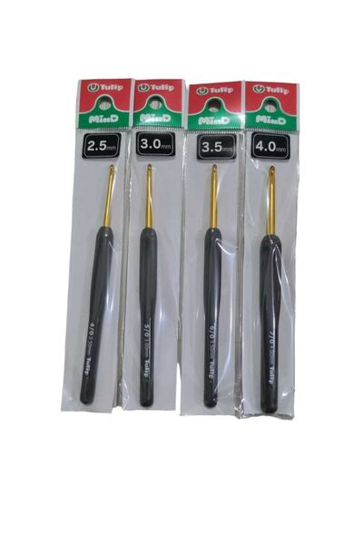 erdoğan hobi Knitting Crochet Wool Crochet 4 Pieces Tulip Crochet Hobby Crochet Set Amigurimi Knitting Crochet Set Knitting Crochet Set with Handle Crochet