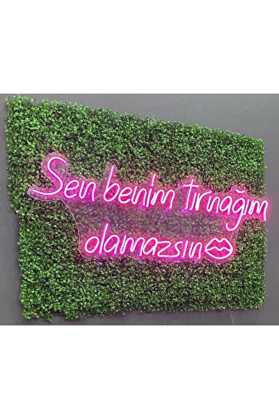 dekoraven Sen Benim Tırnağım Olamazsın Yazılı Neon Tabela Güzellik Merkezi Ku...