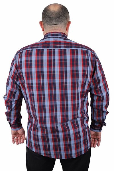 MocGrande Ανδρικό πουκάμισο μεγάλου μεγέθους Estacional 23373 Navy Blue
